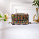 Axyaa Rhinestone Evening Bag | Glitter Shoulder Handbag for High Party Celebrity Look