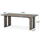 Axyaa 6FT Conference Table: Rectangular Meeting Table for 6 - Boardroom Seminar Table