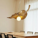 Axyaa Retro Leaf Wood Pendant Light for Commercial Decor, Bar, Restaurant, Hotel, Shop
