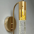 Axyaa Crystal Cylindrical Wall Lamp for Modern Living Room, Bedroom, or Staircase