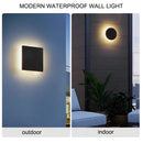 Axyaa Modern Round LED Wall Lamp Outdoor Waterproof Wall Sconce AC90-260V