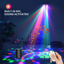 Axyaa RGB LED Beam Party Light Remote Control DJ Stage Projector