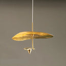 Axyaa Lotus Leaf Chandelier: Luxury Copper Dining Room Pendant Light