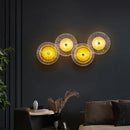 Axyaa Crystal Wall Lamp: Modern LED Sconces for Bedroom, Living Room, Corridor