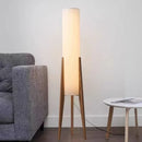 Axyaa Nordic Wooden Floor Lamp - Retro Style Living Room Lighting