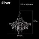 Axyaa Firefly Star Crystal Chandelier for Elegant Spaces