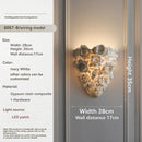Axyaa LED Resin Carved Flower Wall Light for Home Hotel Decor