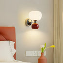 Axyaa French Cream Wall Lights: Up & Down Pumpkin Lamps for Bedroom and Living Room