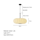 Axyaa Italian Silk Pendant Lights Ceiling Chandelier - Elegant Fixture for Kitchen, Dining, Living Room