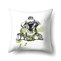 Axyaa Cartoon Animals Plush Cushion Cover 45x45cm Cute Cats and Dogs Pillowcase