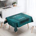 Elegant Ramadan Calligraphy Tablecloth for Eid Décor by Axyaa
