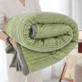 Axyaa Plush Striped Blanket: Thick Winter Warmth