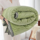 Axyaa Plush Striped Blanket: Thick Winter Warmth
