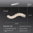 Axyaa Snowflake Luxury Modern Chandelier for Living Room, Dining Room, and Bedroom