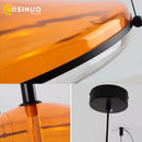 Axyaa UFO Spaceship Pendant Light with LED Glass Shade for Dining Room & Living Room