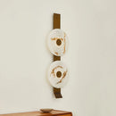 Axyaa Brass and Marble Wall Light: Luxury Minimalist Lighting for Home Decor