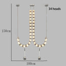 Axyaa Modern Luxury Home Staircase Pendant Lights Living Room Indoor Lighting