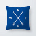 Axyaa Simple Modern Blue Pillowcase for Home Decor