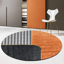 Light Luxury Round Rug by Axyaa: Stylish Teen Room Decor, Living Room Accent, Bedroom Mat