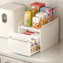 Axyaa Seasoning Rack Pull Out Spice Box Storage Holder Shelf
