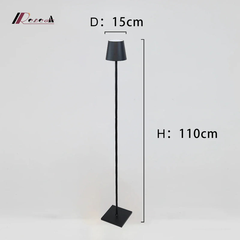 Axya 2023 Wireless Floor Lamp, Infinitely Touch Dimming, Ideal for Living Room & Cafe