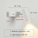 Axyaa LED Sconce Wall Lamp Switch Living Room Bedroom Spotlight Hallway Decor
