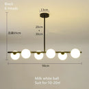 Axyaa Modern Chandelier LED Suspension Lamp for Kitchen Island Table Living Room Bedroom