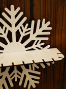 Axyaa Snowflake Storage Rack Wall Shelf for Christmas Decoration
