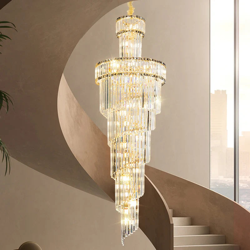 Axyaa Crystal Chandelier for Living Room, Dining & Master Bedroom