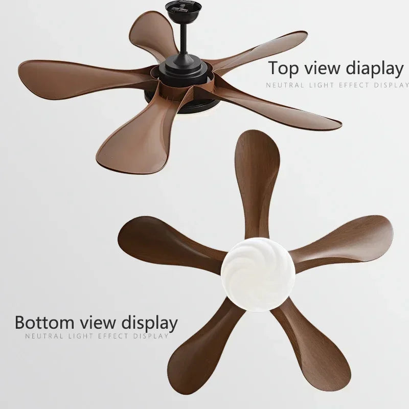Axyaa 48-Inch Ceiling Fan with Remote Control and LED Light, Strong Winds, Mute Operation