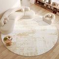 Axyaa Plush Round Carpet: Soft, Fluffy Rug for Luxurious Living Room & Bedroom