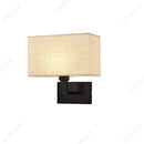 Axyaa Adjustable LED Fabric Wall Light for Bedroom Bedhead Reading