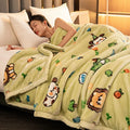 Axyaa Double Thickened Raschel Blanket for Winter Warmth