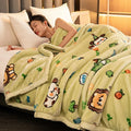 Axyaa Double Thickened Raschel Blanket: Winter Warm, Student Dormitory Quilt