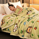 Axyaa Double Thickened Raschel Blanket: Winter Warm, Student Dormitory Quilt