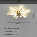 Axyaa Luxury Modern Ceiling Fan Lamp for Living & Dining Room