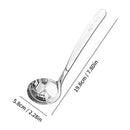 Axyaa Long Handle Stainless Steel Soup Spoon, Thickened & Dishwasher Safe