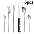 Axyaa Stainless Steel Portuguese Tableware Set - 48 Pieces
