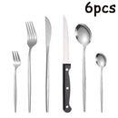 Axyaa Stainless Steel Portuguese Tableware Set - 48 Pieces