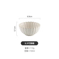 Axyaa Nordic White Ceramic Tableware Set - Dinner Plates, Bowls, Steak Dish, Salad Bowl