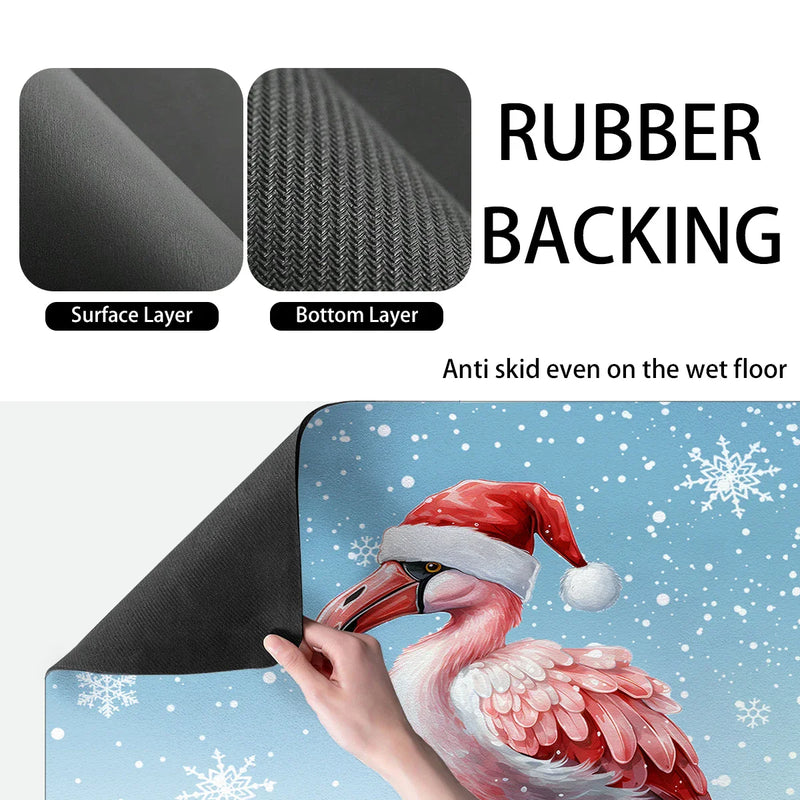 Axyaa Diatom Mud Kitchen Drain Pads - Christmas Tableware Draining Mat Placemats