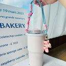 Axyaa Silicone Sling Holder for 6-10cm Tumbler Strap, Suitable for Stanley 30oz/40oz Cup