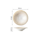 Axyaa Ceramic Salad Bowl: Vintage Style for Soup, Fruit, Sashimi, and Molecular Cooking
