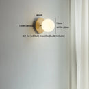 Nordic Glass LED Wall Sconce by Axyaa w/Switch - White Bedside Lamp