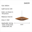 Axyaa Wabi Sabi Style Rattan Chandelier for Retro Living Room and Restaurant