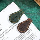 Axyaa Personalized Leather Bookmark with Name Magnetic Clasp - Custom Memorial Gift