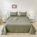 Axyaa Quilted Leaf Bedspread Set, 4-Season Blanket, 230*240 Dimensions