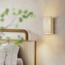 Axyaa Wabi Sabi LED Wall Light Fixtures - Yellow Travertine Bedroom Lamps