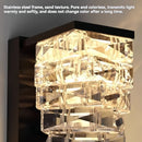 Axyaa Outdoor Black Crystal Wall Light: Waterproof LED Garden Decor for Balcony, Porch, Front Door