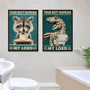 Axyaa Funny Butt Napkins Poster for Home Hotel Cafe Decor